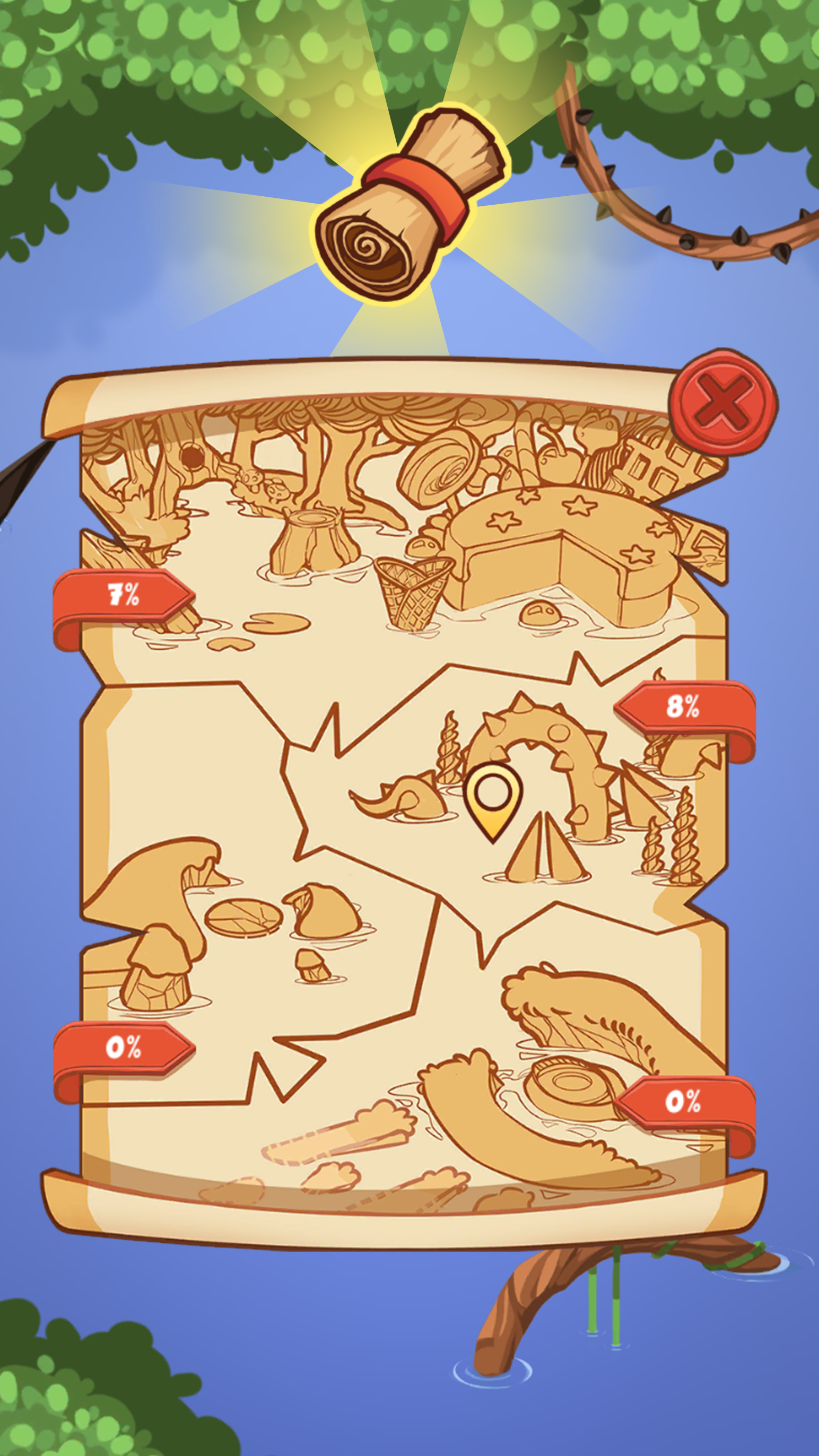 Rebound gameplay frame showing a banked trajectory