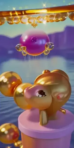 Video still — the pendulum sequence in motion